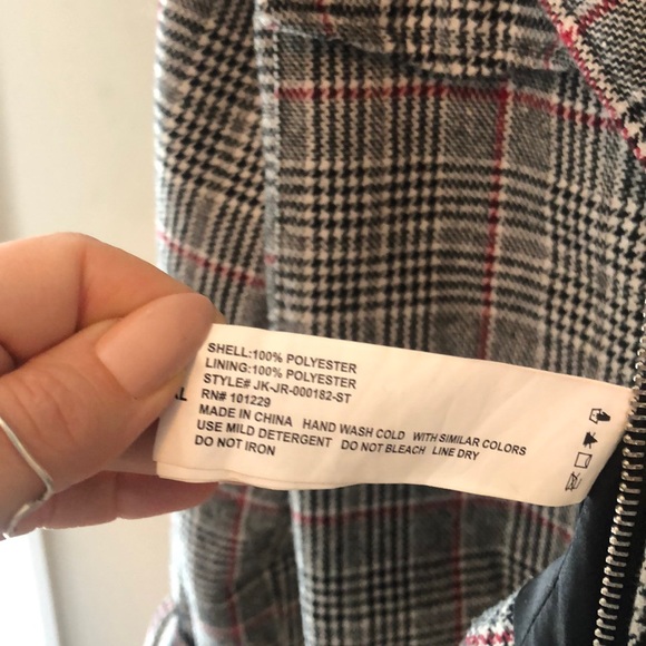 Cropped houndstooth jacket - Picture 8 of 9